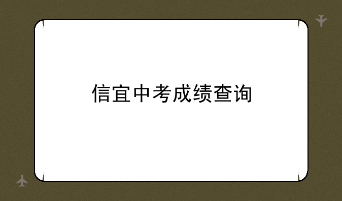 信宜中考成绩查询
