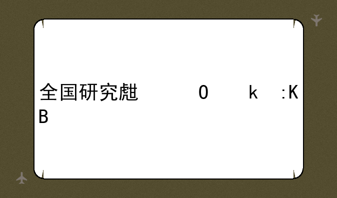 全国研究生专业排名