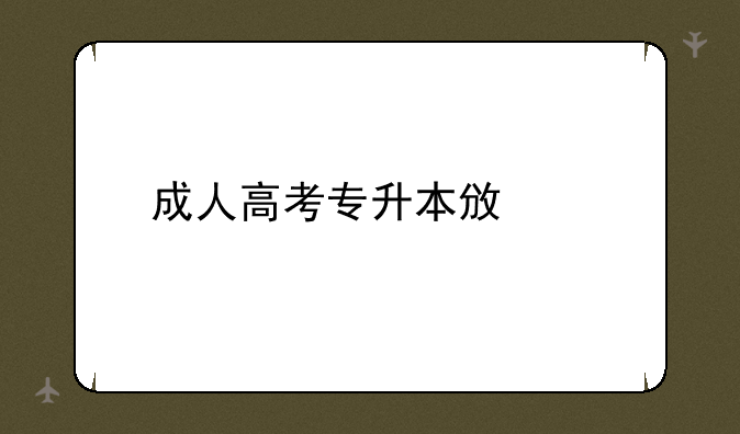 成人高考专升本政治